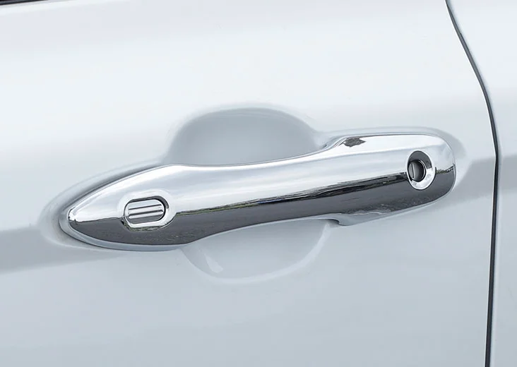 Chrome сторона крышки ручки двери отделка Smart Key отверстие 4 шт. для Toyota Camry 2018 в