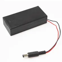 2*18650 Battery Box Case Holder Series Battery Storage Box Switch&Cover DC Plug For Soldering Connecting