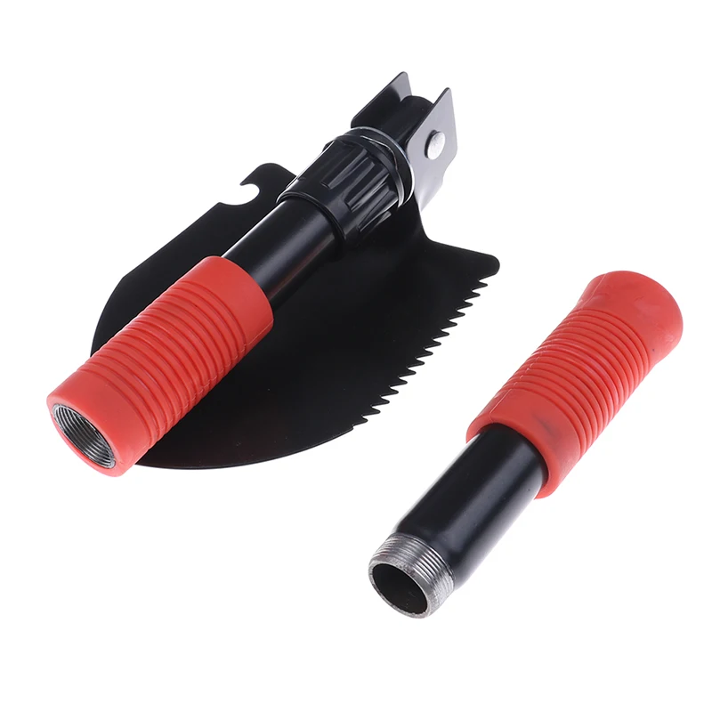 

Foldable Shovel Outdoor Camping Survival Emergency Tools Multifunction Status Saw Shovel Hoe Pickaxe Crowbar