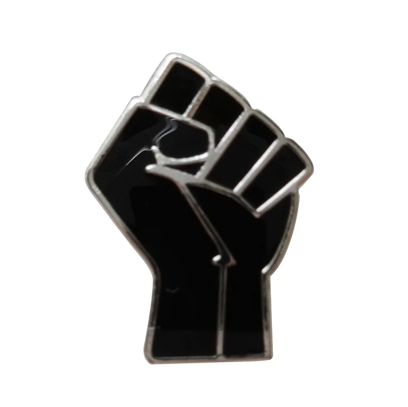 

Metal Fist lapel pin badge-(30 pcs/lot)