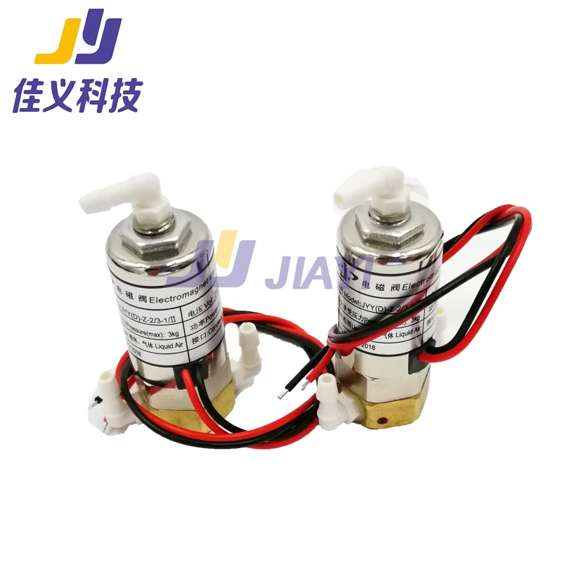 2Pcs 5.5W 24V JYY 솔레노이드 밸브 JYY(D)-Z-2/3-1/II xali/Crystal-Jet/Infinite/Konica 잉크젯 프린터 용 전기 자기 밸브