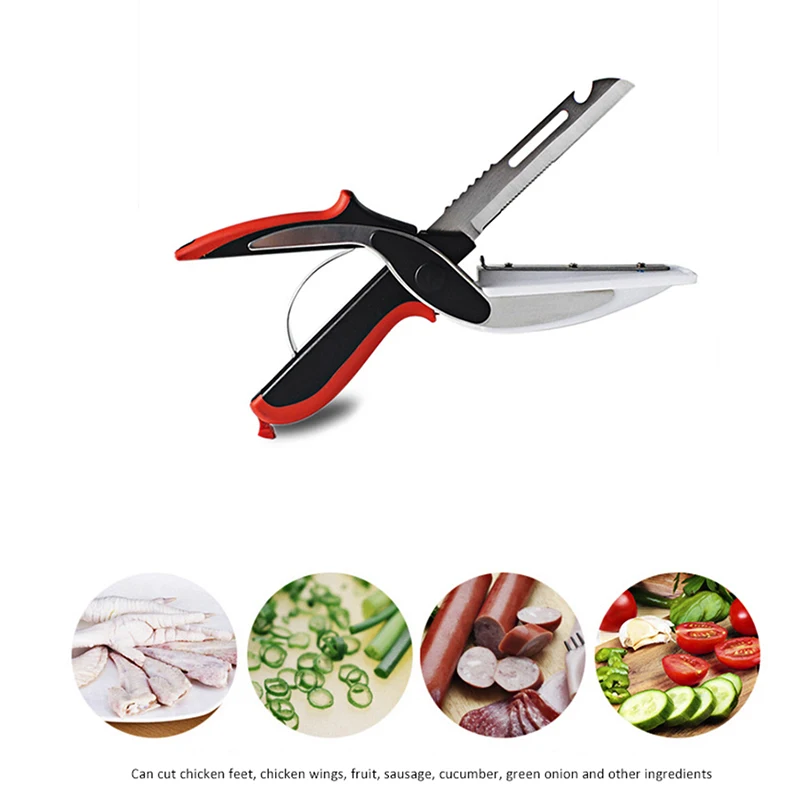 Multipurpose Kitchen Smart Scissor Collapsible Universal Scissors Food Chopper Slicer Cutter Dicer for Vegetables Fruits Meat Multipurpose Kitchen Smart Scissor Collapsible Universal Scissors Food Chopper Slicer Cutter Dicer for Vegetables Fruits Meat