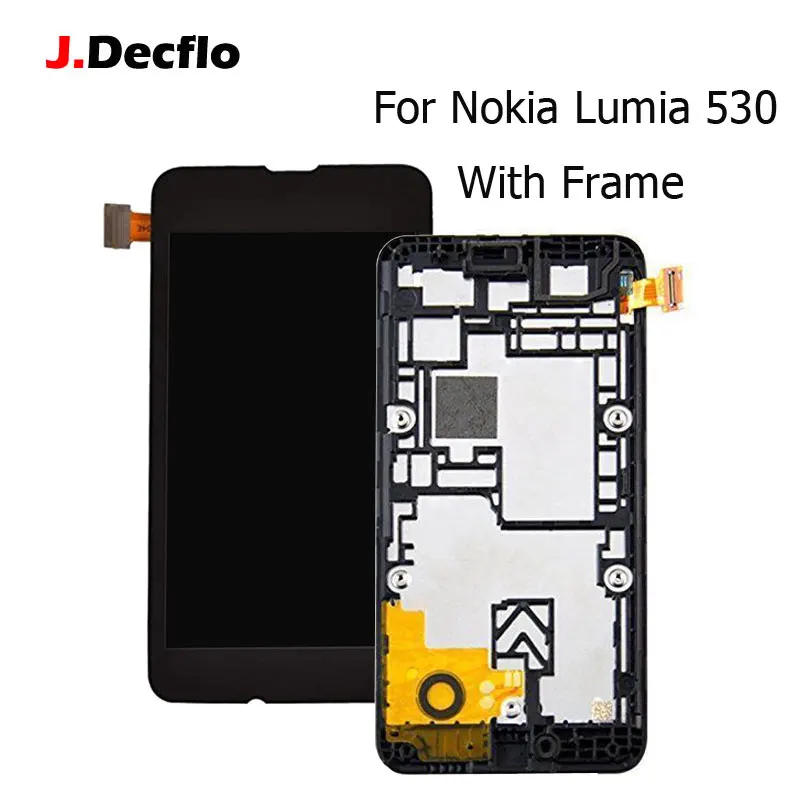 Запасные части для Nokia Lumia 530 RM 1018 ЖК дисплей + сенсорный экран с рамкой дигитайзер