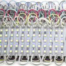 SMD 5050 Светодиодные модули 5 светодиодный s супер яркий водонепроницаемый DC12V рекламный светильник белый теплый белый