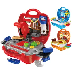 Милая красочная детская модель дома, инструмент для ремонта игрушек, набор инструментов, строительные инструменты, ролевые игры, набор с