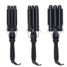 19 мм 22 мм 25 мм ЖК цифровой Перми керамические Тройные Бочки глубокие бигуди волна вьющиеся волосы волнистый ролик быстрый нагрев щипцы для завивки перчатка