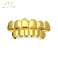 BOAKO Bling grillz для мужчин хип-хоп золотые зубные грили зуб Грилл кепки Рэппер зубы Грилл кепки s панк украшения для зубов вечерние подарок Z5