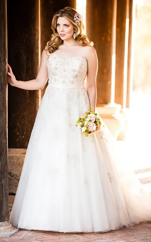 Elegant Fit and Flare Wedding Dresses 2017 Sweetheart ...