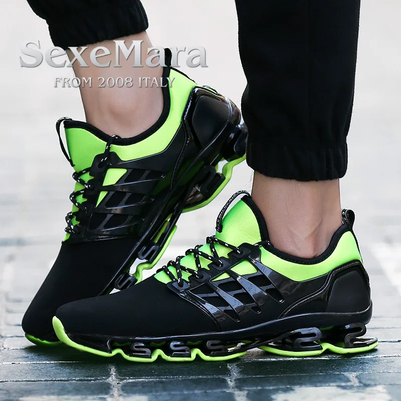 2018 shoes men Breathable Blade shock absorber running shoes sneakers
