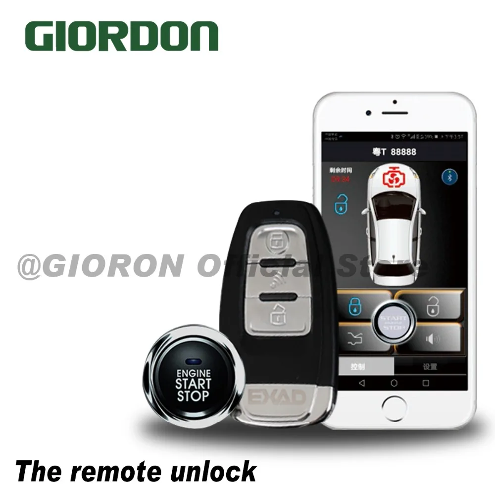 

PKE key to start the sensor anti-theft system, Remote start with mobile phone/Vibration alarm function