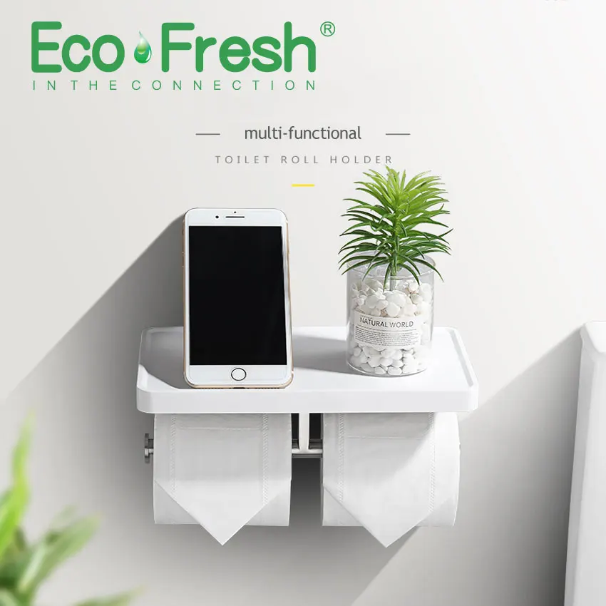 Ecofresh Бытовая нержавеющая сталь креативный держатель для рулонной бумаги, полотенец, туалетный настенный держатель для туалетной бумаги