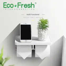 Ecofresh бытовая из нержавеющей стали Творческий рулон бумажных полотенец Держатель Туалетной настенный удар-Бесплатная для ванной держатель