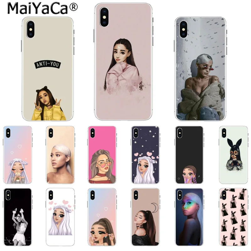 Pаспродажа MaiYaCa без слез влево плакать Ариана Гранде Новинка чехол для телефона Fundas чехол для iPhone 8 7 6 s плюс 5 5S SE XR X XS MAX