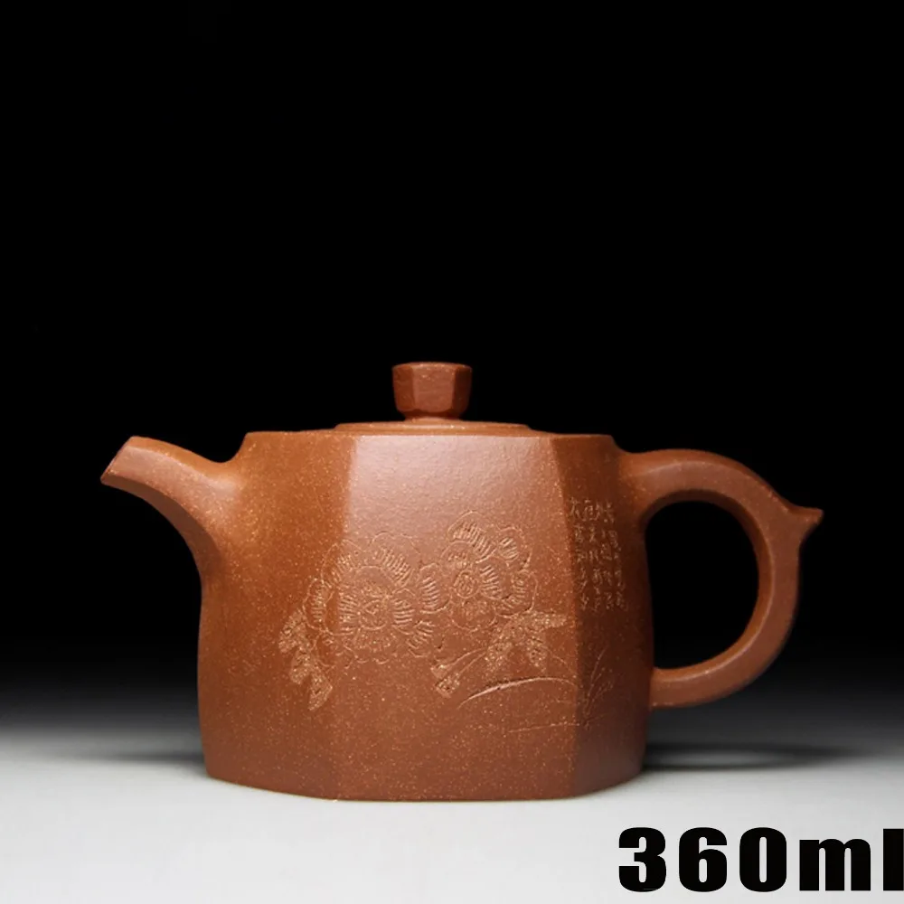 

[Bouns 3 cups] Authentic Yixing Kung Fu Tea Set 360ml Chinese Handmade Zisha Ceramic Sets Porcelain Kettle High-grade