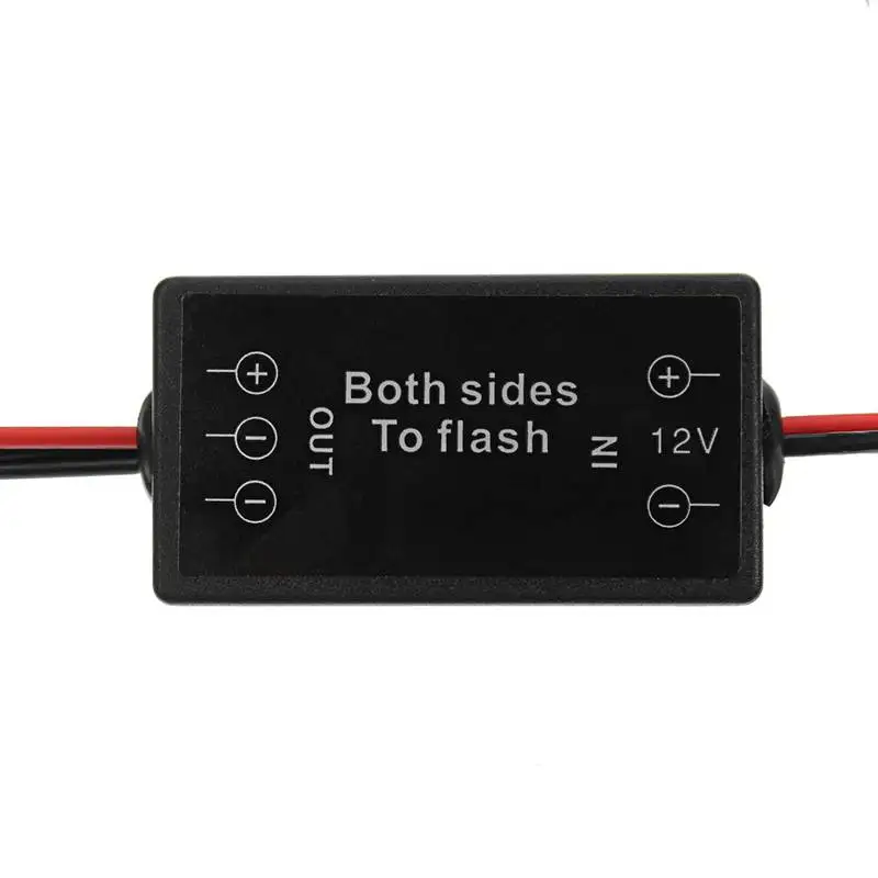 Для автомобиля светодиодный светильник тормоза стоп-светильник с обеих сторон контроллер вспышки мигалка модуль 15 Вт 6A DC12V