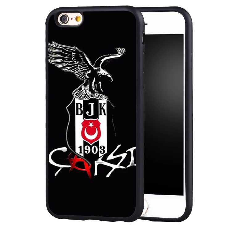 Турция Besiktas Arkaplan BJK логотип мягкий силиконовый Полный Защитный чехол для iPhone X 8 7