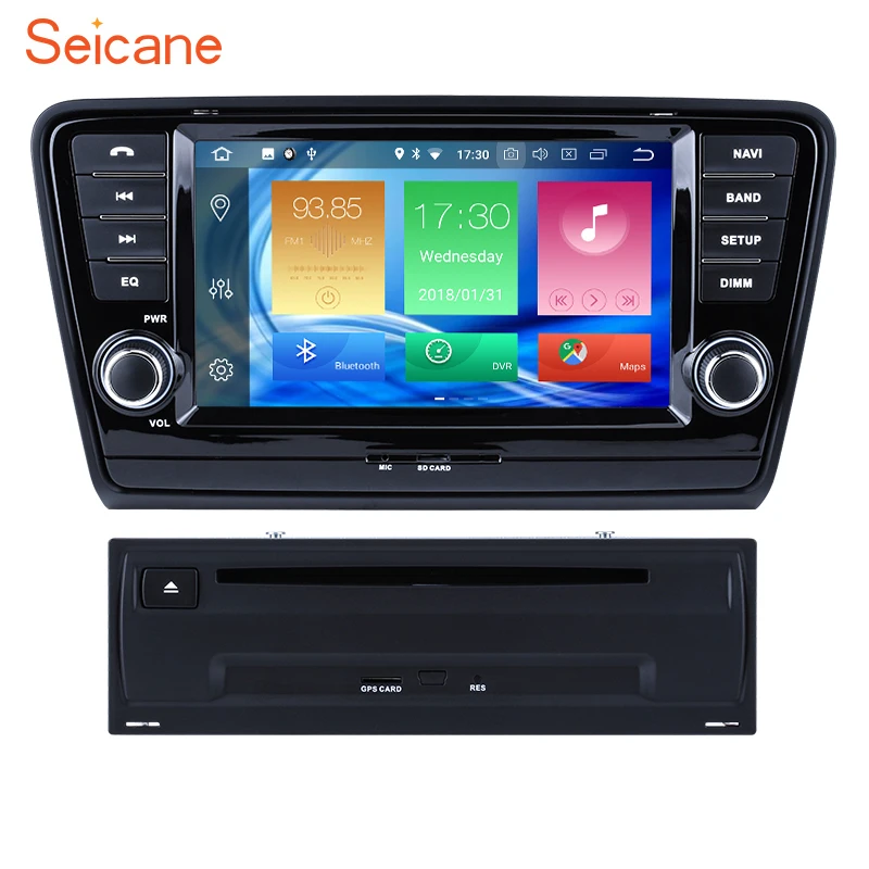 

Seicane 8" Android 8.0 RAM 4GB+ROM32GB 8-Core GPS Unit Car DVD Stereo Multimedia for 2013 2014 2015 Skoda Octavia with Bluetooth