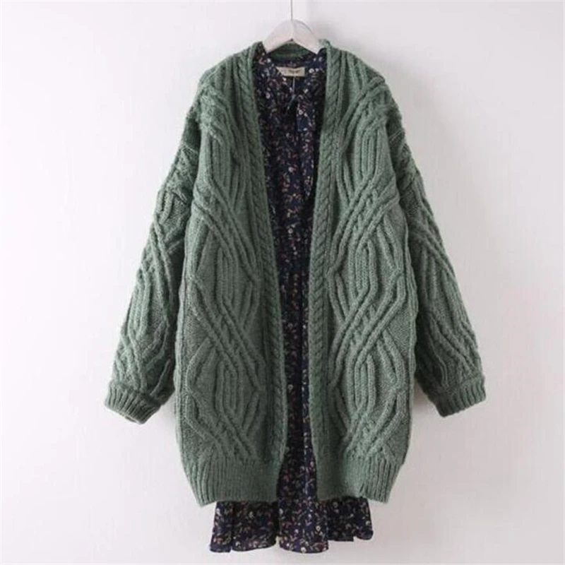 black chunky cardigan plus size