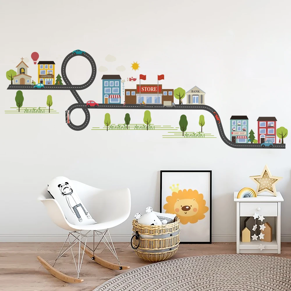 Us 3 58 25 Off Bedroom Wall Stickers For Kids Room Stickers House School Home Boy Bedroom Wall Decals Window Poster 3d Wall Sticker Wallpaper In