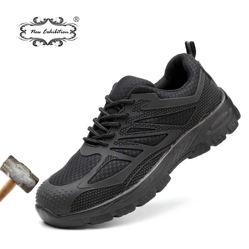 New exhibition Men Steel Toe Safety Shoes Casual Breathable Work Sneaker Anti-piercing aramid fiber Protective Footwear tenis New exhibition Men Steel Toe Safety Shoes Casual Breathable Work Sneaker Anti-piercing aramid fiber Protective Footwear tenis