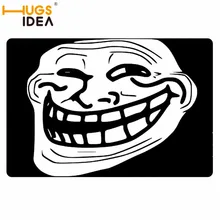 HUGSIDEA смешные лица печатных дверной коврик 40x60 см ковер для Ванная комната Кухня Home Decor нескользящие носки-Тапочки ковры углу Гостиная