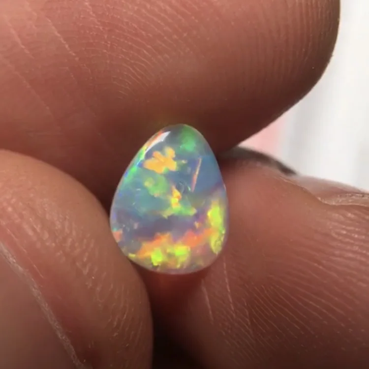

Opal 0.655ct Irregular Cut Natural Black Opal Gemstones Australia Origin Loose Stones Loose Gems For Jewelry Making
