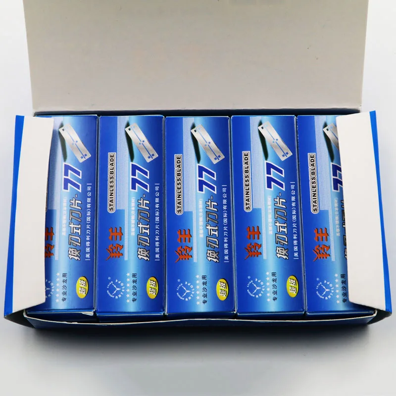 Бритвенные лезвия Antelope Super 77 100 шт. фирменные Безопасные для бритвы из нержавеющей