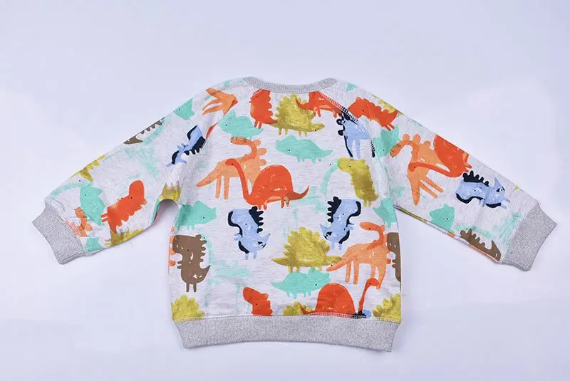 COOTELILI 80-120cm Cute Dinosaur Printed  Long Sleeve Hoodies Sweatshirts Pullovers Children Tops For Girls Boys Clothes  (1)