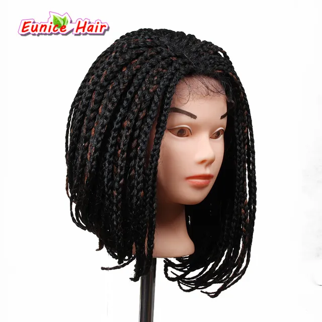 Online 5 Colors Available Beauty 14 16inch Box Braid Bob Wig 5 Colors Available Beauty 14 16inch Box Braid Bob Wig With Baby Hair Braided Synthetic Lace Front Wigs For Black Women