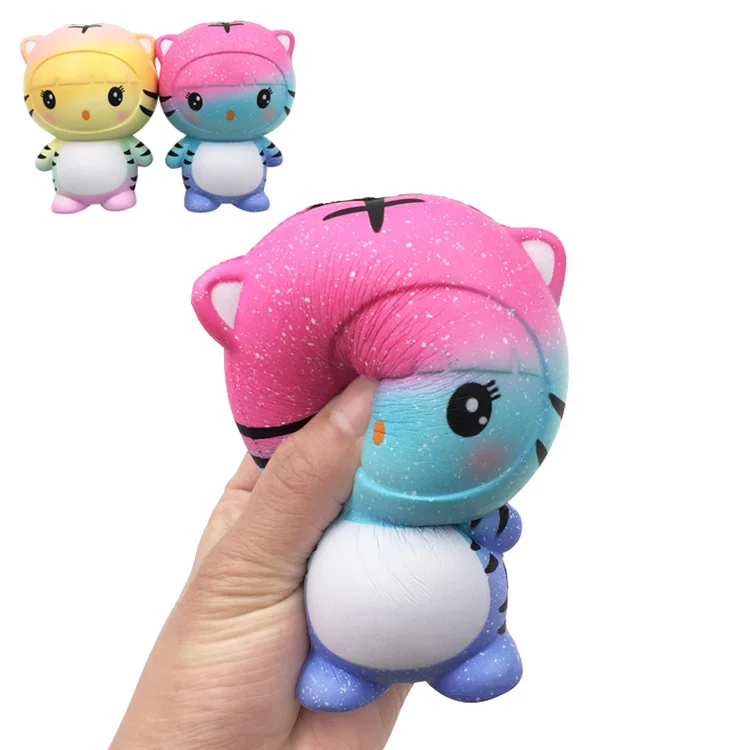 Colourful Tiger Squishy slime to release pressure kids