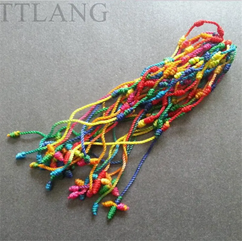 HTB1Vv58lWAoBKNjSZSyq6yHAVXa7 Sprzedaż hurtowa moda promocyjne ręcznie wiązane bransoletka-różaniec Nylon bransoletka-różaniec, 48 sztuk/paczka