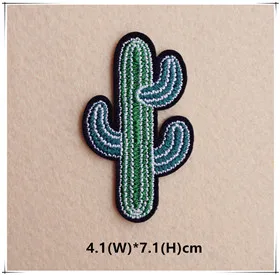 1pcs Mix Cactus Patch for Clothing Iron on Embroidered Sew Applique Cute Patch Fabric Badge Garment DIY Apparel Accessories 121