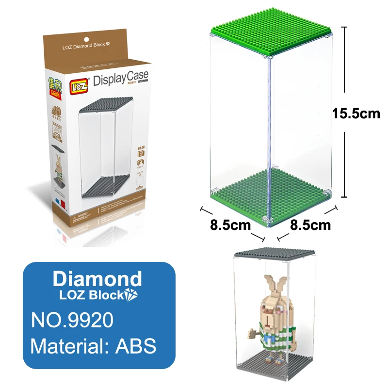 LOZ Дисплей Чехол многоцветная коробка для алмазных строительных блоков большой прозрачный дисплей коробка для LOZ Toys официальный авторизованный 9920