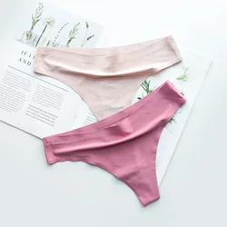 2019 New Women Seamless Cotton Crotch G-String Sexy Low Waist Breathable Thong Panties Lady's T Back Briefs 2019 New Women Seamless Cotton Crotch G-String Sexy Low Waist Breathable Thong Panties Lady's T Back Briefs