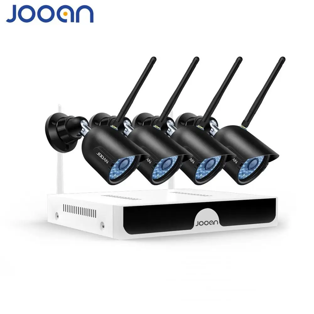 JOOAN 4 канала Беспроводной IP Камера видеонаблюдение с HD2.0MP для приготовления пищи на воздухе инфракрасный Водонепроницаемый CCTV Камера Secutiry Системы k