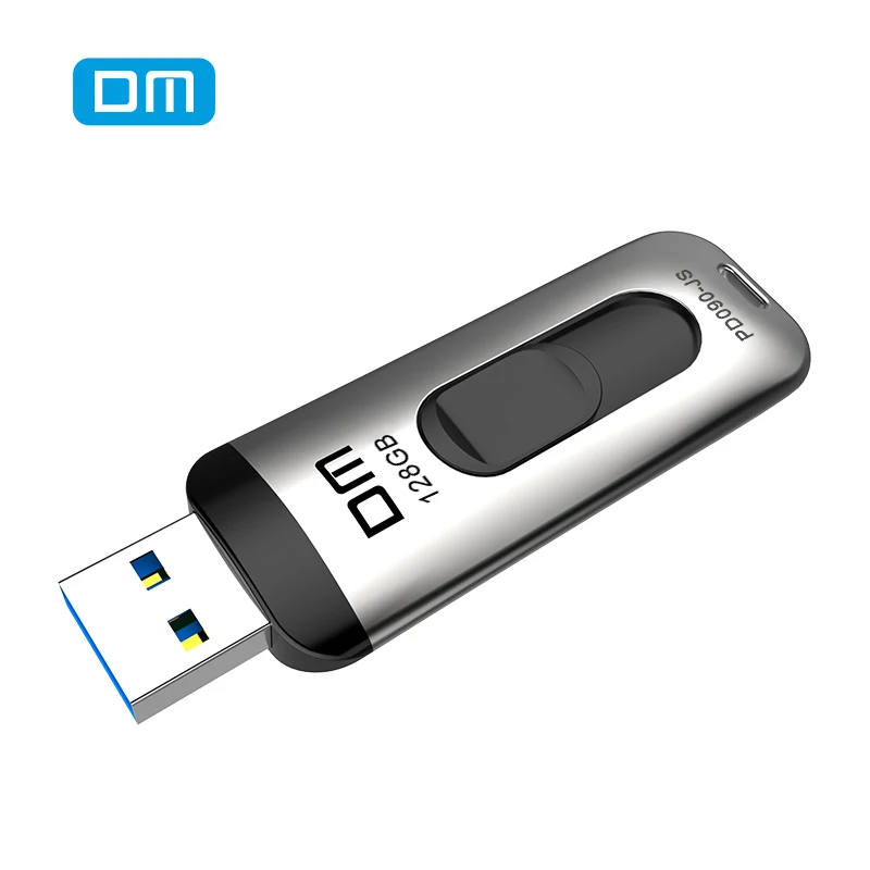 DM PD090 USB флеш-накопитель, 128 ГБ металлическая Флешка супер скоростная USB 3,0 карта памяти 64 ГБ флеш-накопитель реальная емкость 32G Writ 40 MB-100 MB