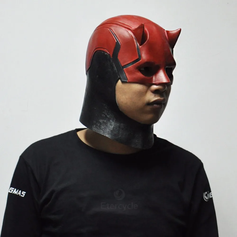 Маска «daredevil» Marvel игрушки фильм косплей коллекционные игрушки Костюм Опора мужские латексные Вечерние Маски для Хэллоуина