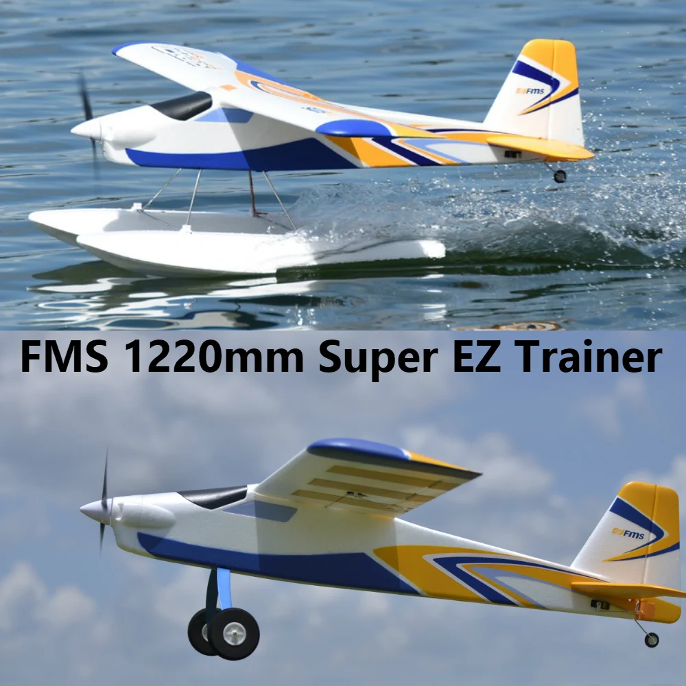 FMS 1220mm (48") Super EZ V3 Trainer Beginner 4CH 3S (Floats optional