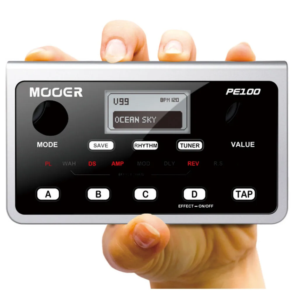 Portable electric guitar multi effects guitar effects with a drum