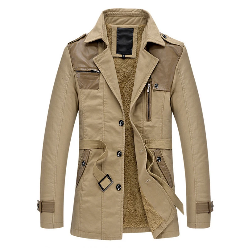 Британский стиль, длинный Тренч, мужской классический однобортный приталенный мужской пиджак, пальто, Повседневная хлопковая ветровка