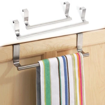 

Stainless Steel Towel Hanging Rack Cabinet Drawer Towel Holder Door Bathroom Kitchen Storage Holder Cabinet Organizer Hanger