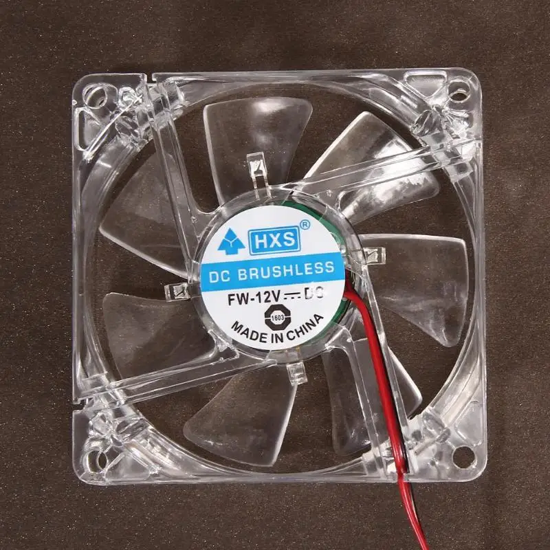 2 шт. 80 мм 80x25mm вентиляторы 4 светодиодный синий 4pin для компьютера PC Case охлаждения Cooler