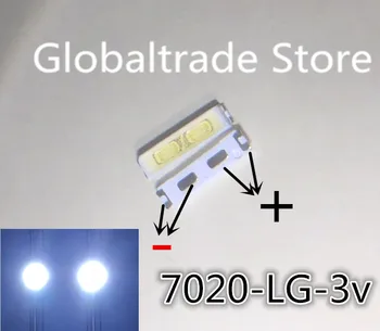

3000PCS/LOT LG LED TV Application Middle Power LED LED LCD TV Backlight LED Backlight 0.5W 7020 3V Cool white TV Application
