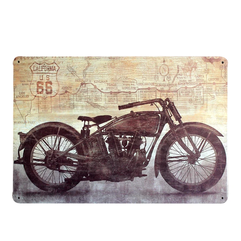 Plaque Car Theme Vintage Metal Tin Signs Motorcycle Wall Poster Decals Plate Painting Bar Club Pub Home Decor Wall 20*30cm A134 - Image 2