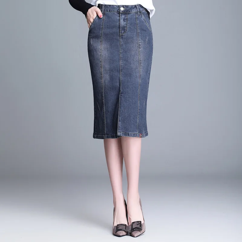 Summer Spring Casual Women Laides High Wasited Placket Skinny Pencil ...