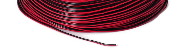 100 м/рулон 2x20AWG ПВХ провод красный + черный 2 контакта одноцветная Светодиодная