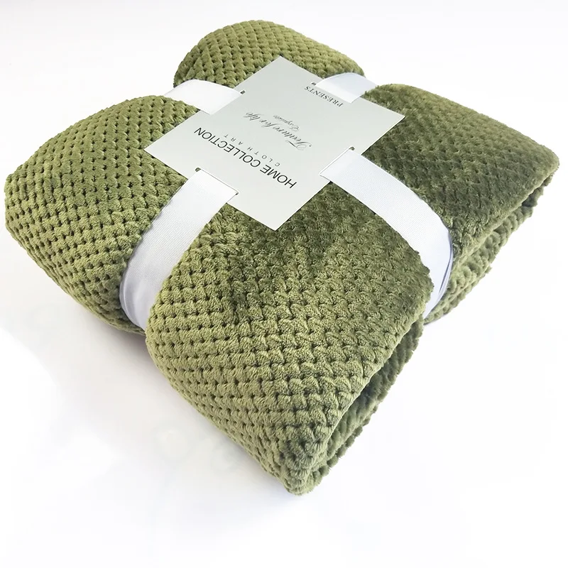 LOVINSUNSHINE фланелевое одеяло в клетку ананаса, однотонное полотенце высокого качества, переносное покрывало для путешествий AB#206 - Цвет: style2