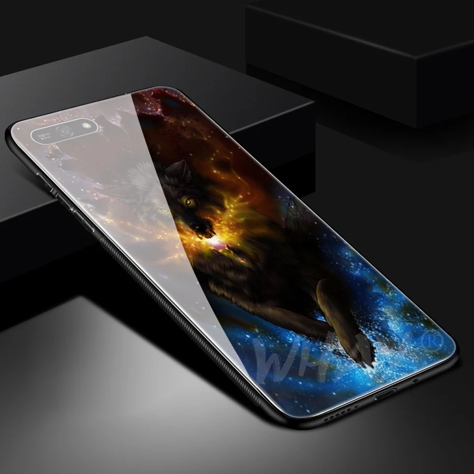 WHaY Glass Case For Huawei Honor 7A Luxury Pattern Coque For P20 Pro P Smart Cover Mate P20 10 Lite Honor 10 9 Lite Y6 2018 Case (14)