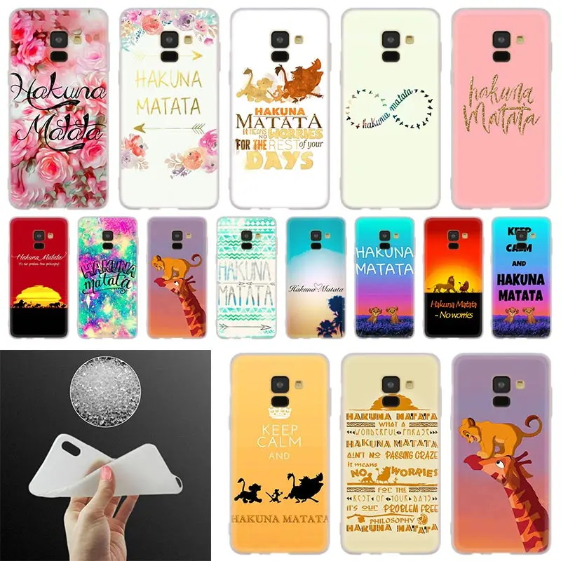 Чехол для телефона hakuna matata The Lion King Samsung Galaxy A10 A20 A30 A40 A50 A60 A70 A6 A8 Plus A7 A9 2018 A3 A5 2017 |