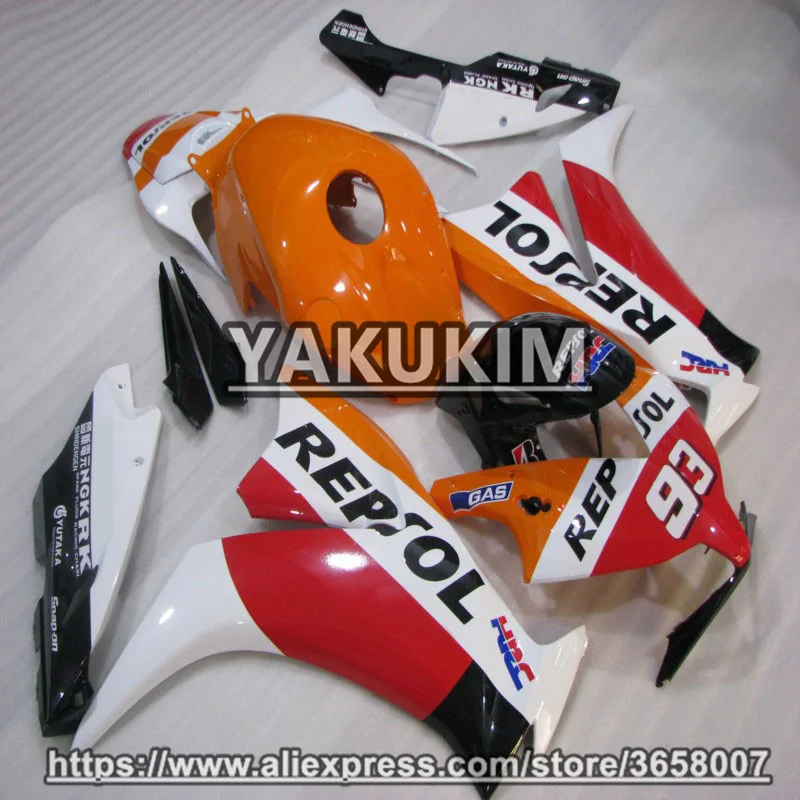 ABS пластик Инъекции обтекатель комплект для Honda CBR1000RR 2012 2013 мотоцикл Badywork Cowling CBR